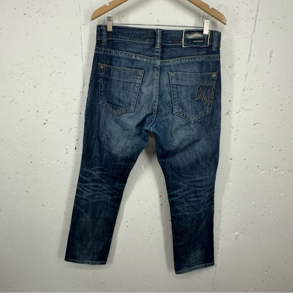MEK Y2K Men’s size 31 x 29.5” Washington Slim Straight Distressed Jeans - Picture 6 of 15